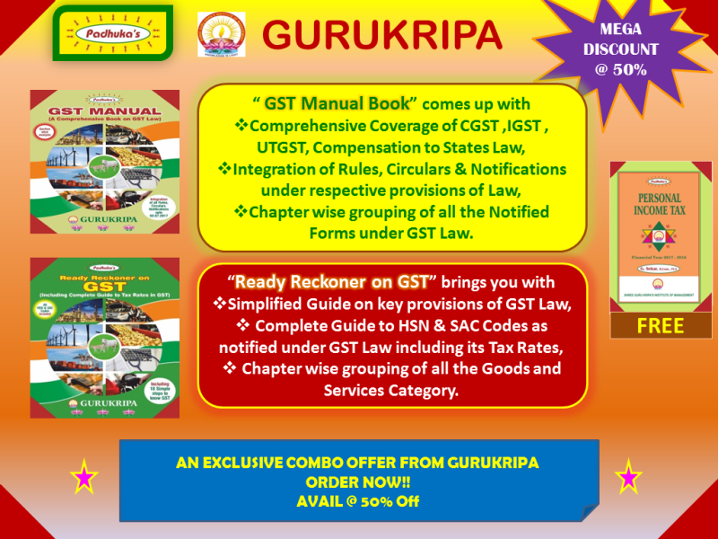 GST Self learning  Book Limited Edition Offer